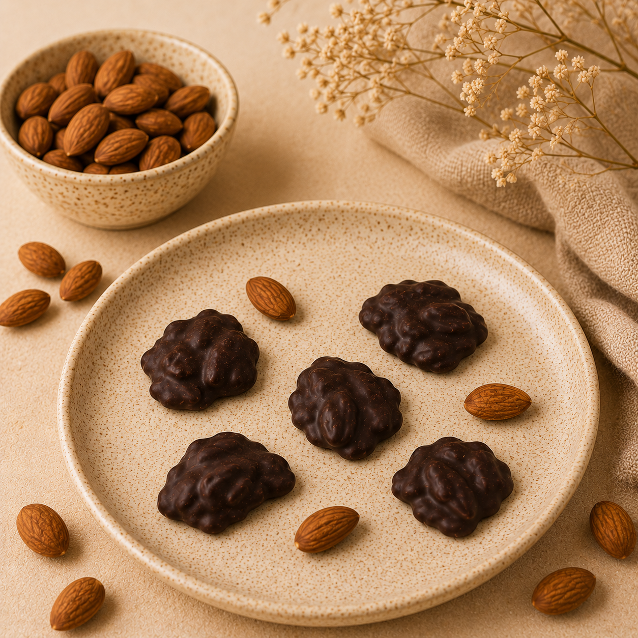 Almond Sugar-Free Dark Chocolate Pieces (4 oz.)