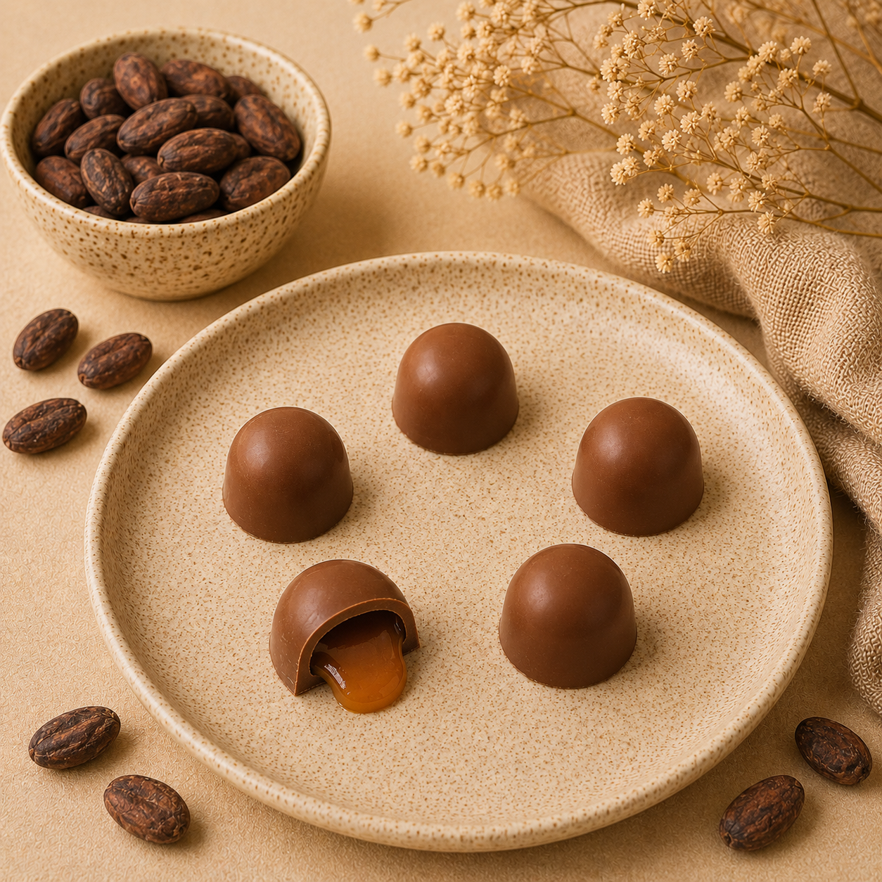 Caramel Sugar-Free Milk Chocolate Pieces (4 oz.)
