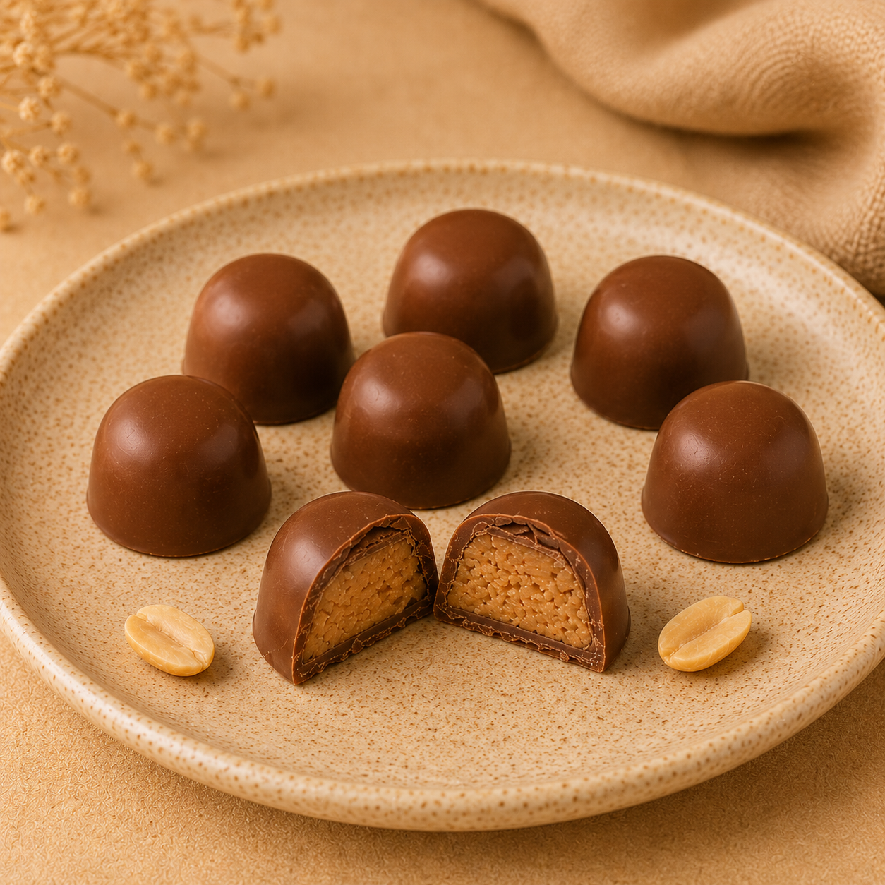 Peanut Butter Sugar-Free Milk Chocolate Pieces (4 oz.)