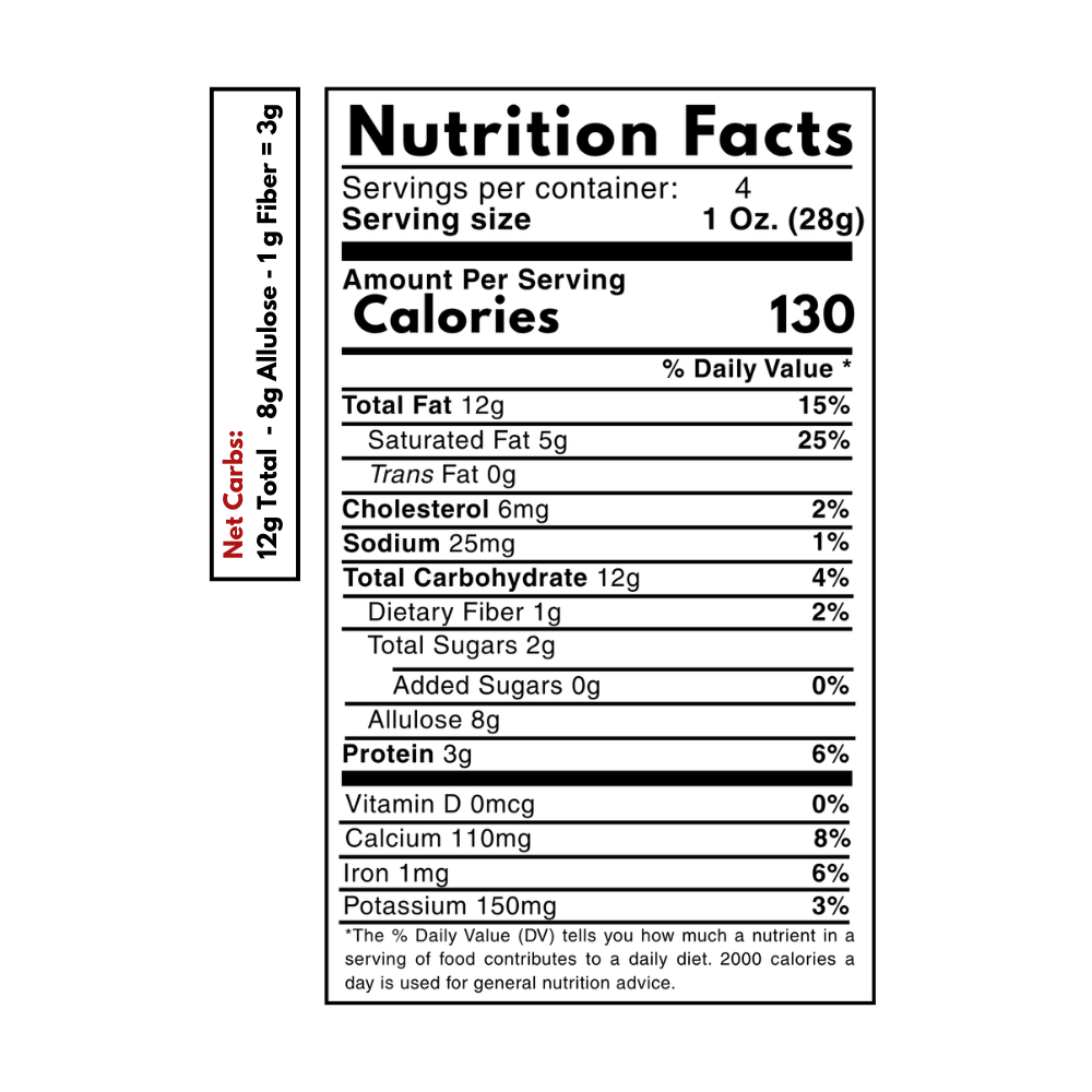 Hazelnut Sugar-Free Milk Chocolate Pieces (4 oz.)